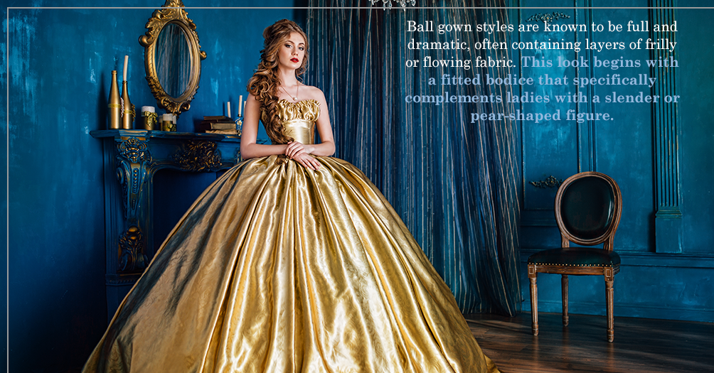 Dramatic shop ball gown